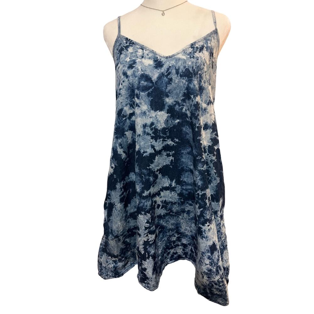 Mimi Chica Summer Blue Tie Dye Tank Top Dress Sz XS